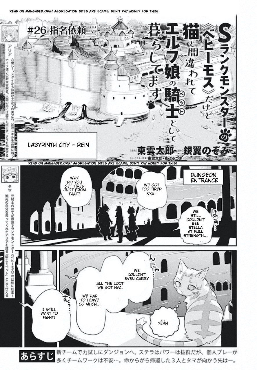 I Am Behemoth Of The S Rank Monster But I Am Mistaken As A Cat And I Live As A Pet Of Elf Girl Chapter 26 - Page 1