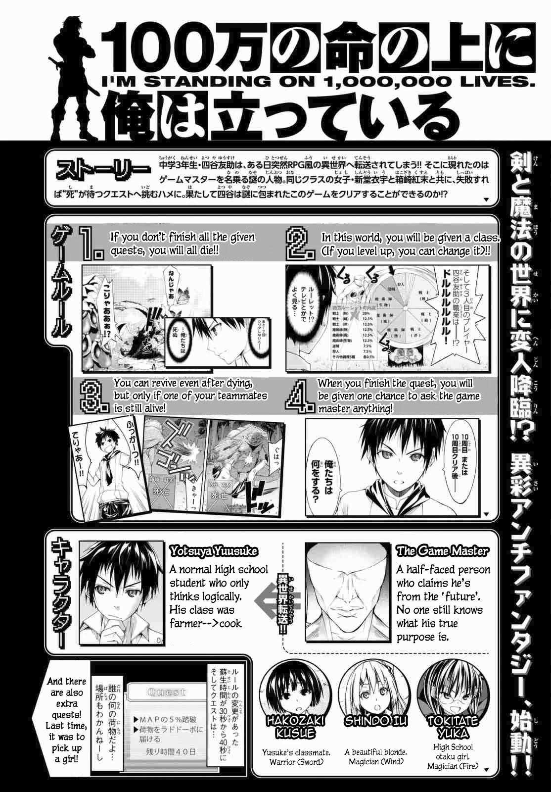 100 man no Inochi no Ue ni Ore wa Tatte Iru Chapter 3.1 - Page 1