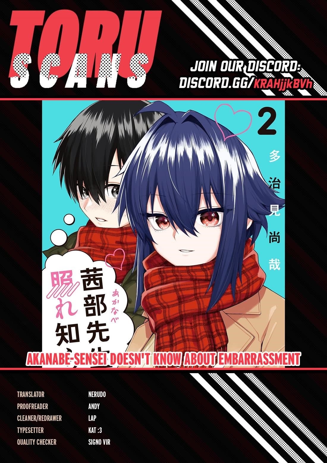 Akanabe-sensei Doesn’t Know about Embarrassment Chapter 41 - Page 1