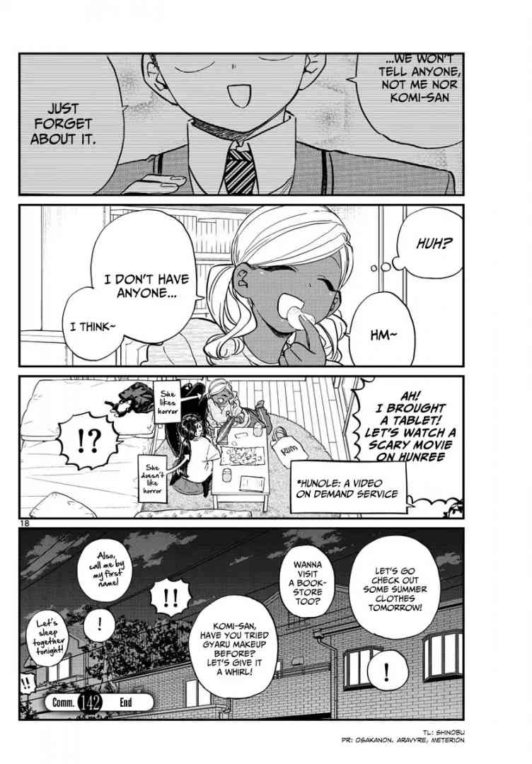 KOMI-SAN WA KOMYUSHOU DESU Chapter 142 - Page 18