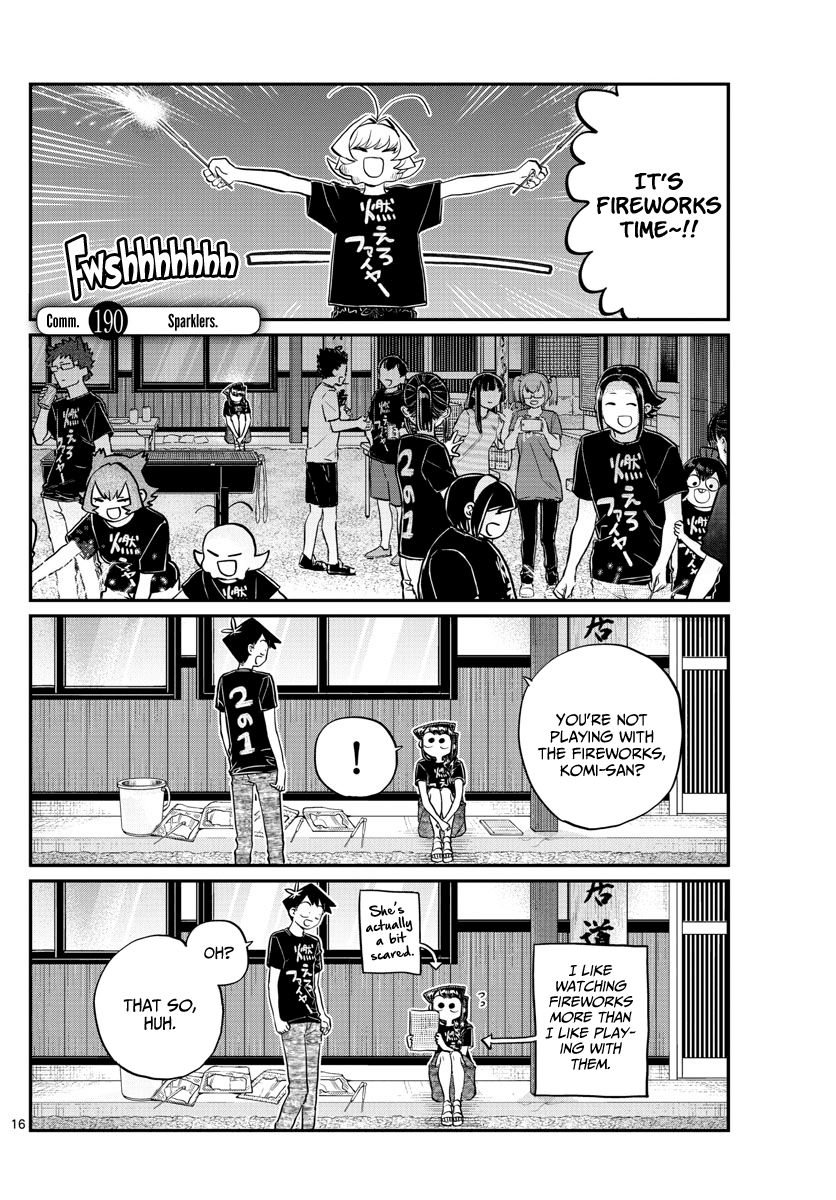 KOMI-SAN WA KOMYUSHOU DESU Chapter 190 - Page 1