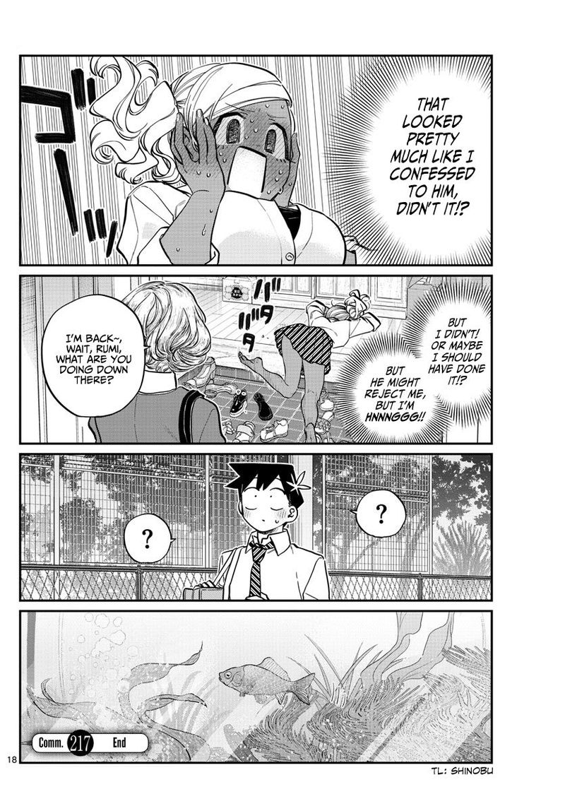 KOMI-SAN WA KOMYUSHOU DESU Chapter 217 - Page 18