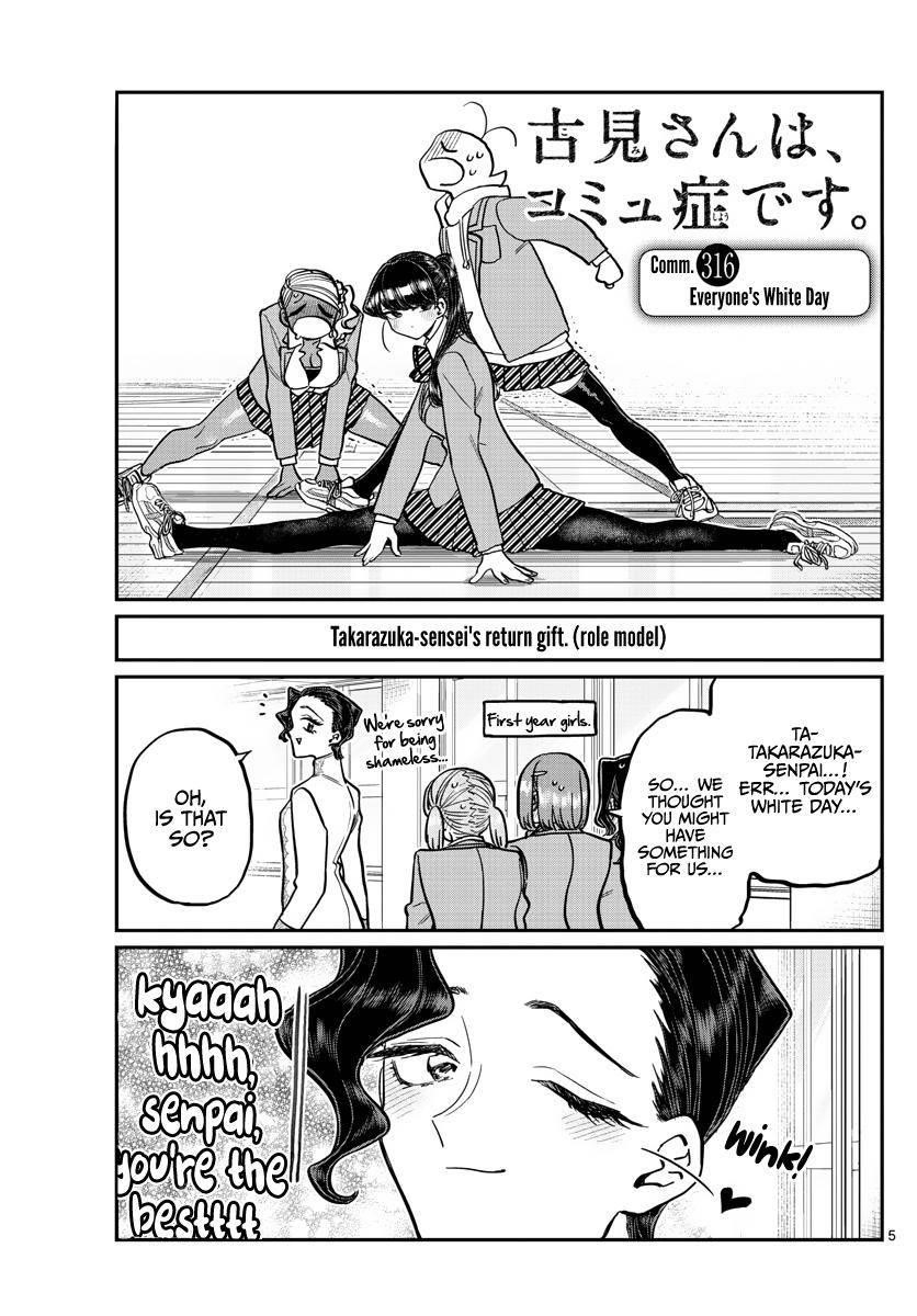KOMI-SAN WA KOMYUSHOU DESU Chapter 316 - Page 5