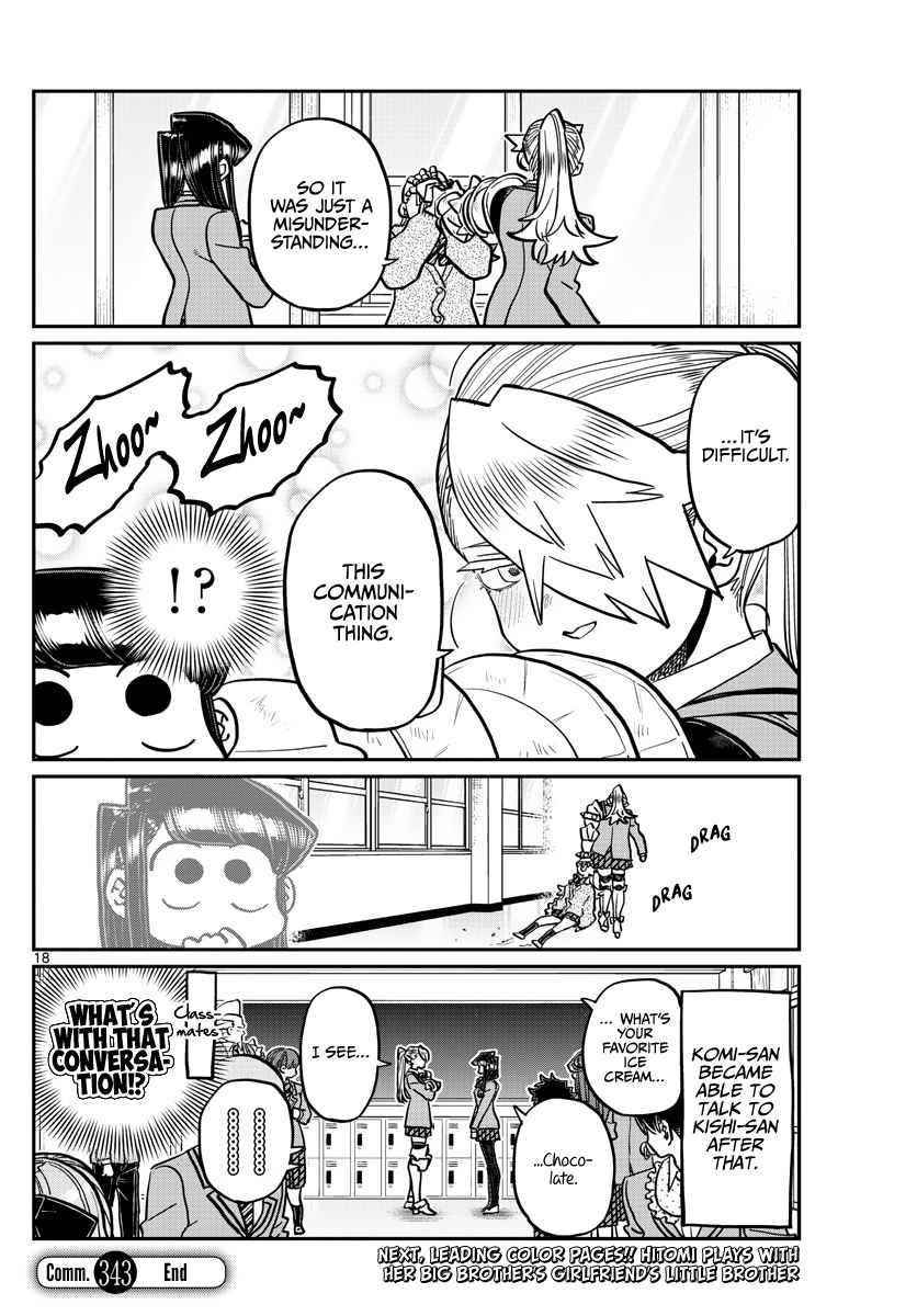 KOMI-SAN WA KOMYUSHOU DESU Chapter 343 - Page 19